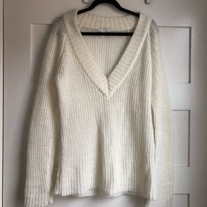 Cream colored V Neck Sweater